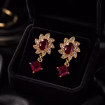 ruby bloom earrings (2)