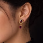 ruby bloom earrings (5)